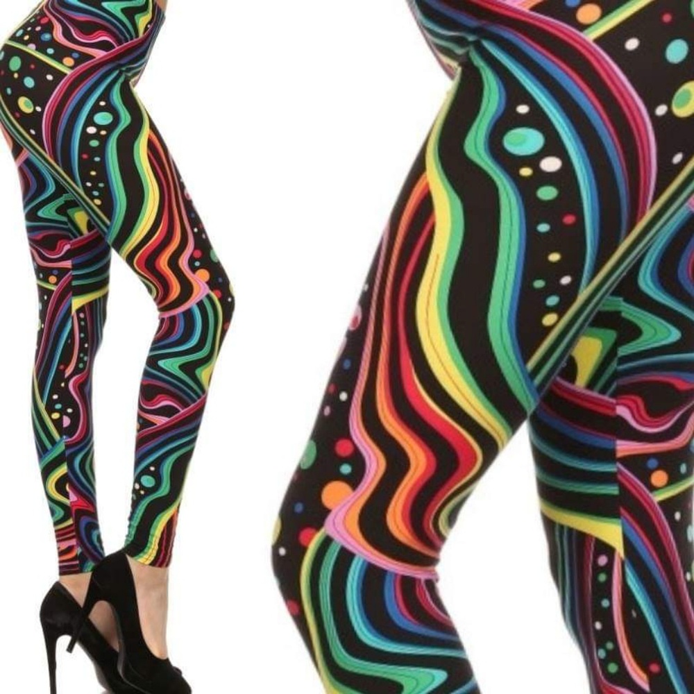 OS Leggings - Wicked Soft Retro Lava Lamp